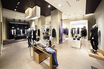 clothing store electrical fitout